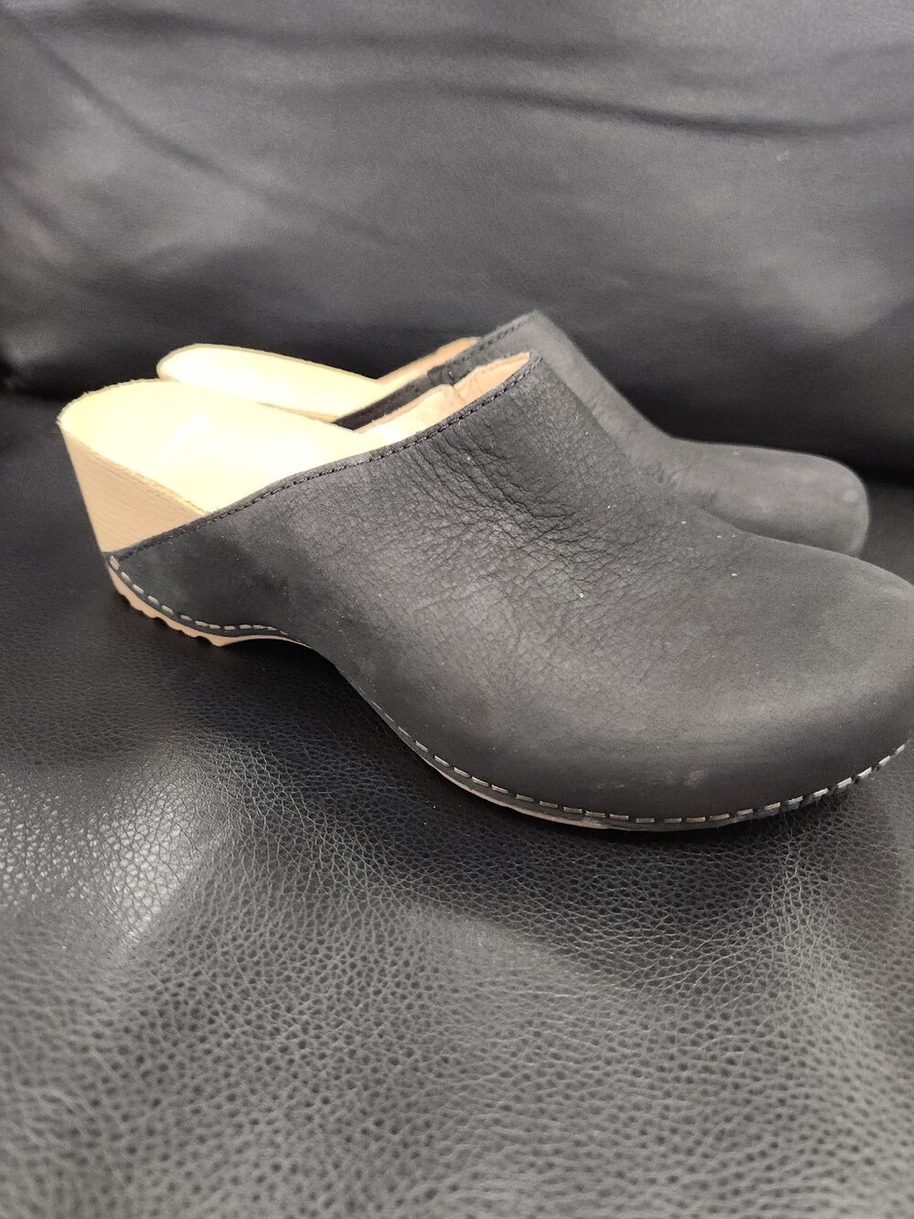 Dansko Talulah Womens Size 36 US 6 Slip-On Mule/Clog Shoes Black Milled Nubuck